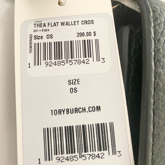 🚫SOLD🚫🛍NEW🛍Tory Burch Thea Flat Wallet Crossbody Bag/shoulder bag/leather - Picture 15 of 15